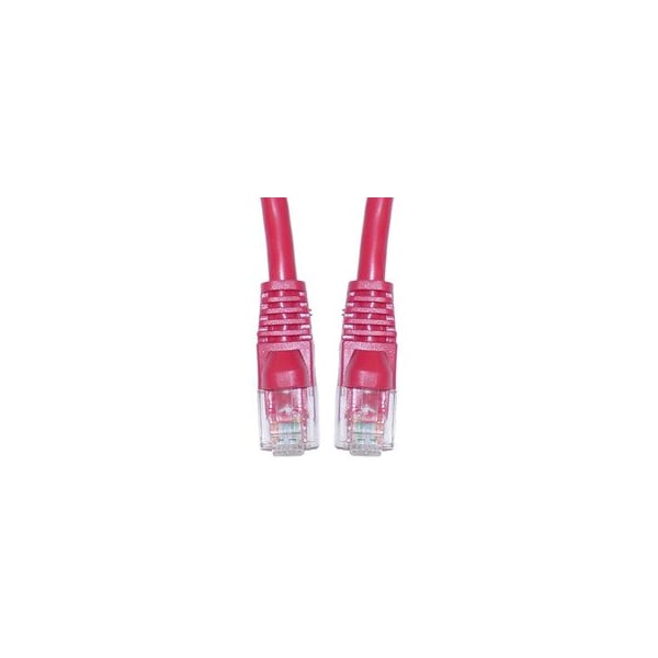 Cable Wholesale Cat5e Red Copper Ethernet Crossover Cable, Snagless/Molded Boot, 10 foot 10X6-33710 - main